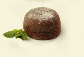 Souffle with melted chocolate center