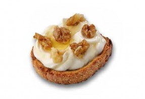 Philadelphia, honey and walnuts