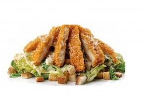 Caesar with crispy chicken